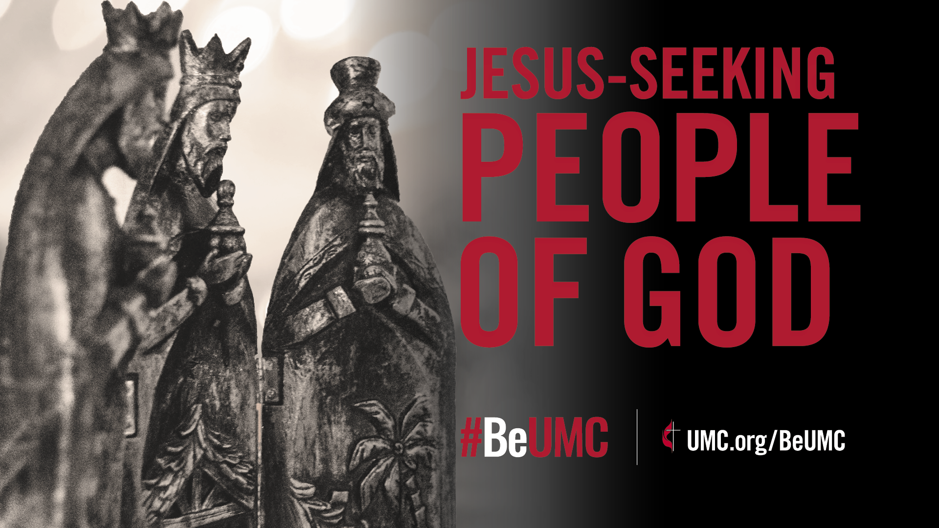 The People of God campaign celebrates the core values that connect the people of The United Methodist Church. We are faithful, Jesus-seeking, missional, committed, spirit-filled, deeply rooted, connected, resilient, justice-seeking and diverse people of God. Image for Jesus-seeking for December 2021.
